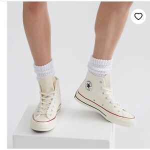 White parchment colour converse